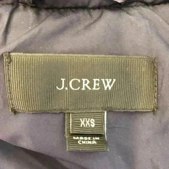๐ 6/$60, JCrew Down, Quilted Vest, Navy Blue, Size XXSmall - Picture 5 of 6